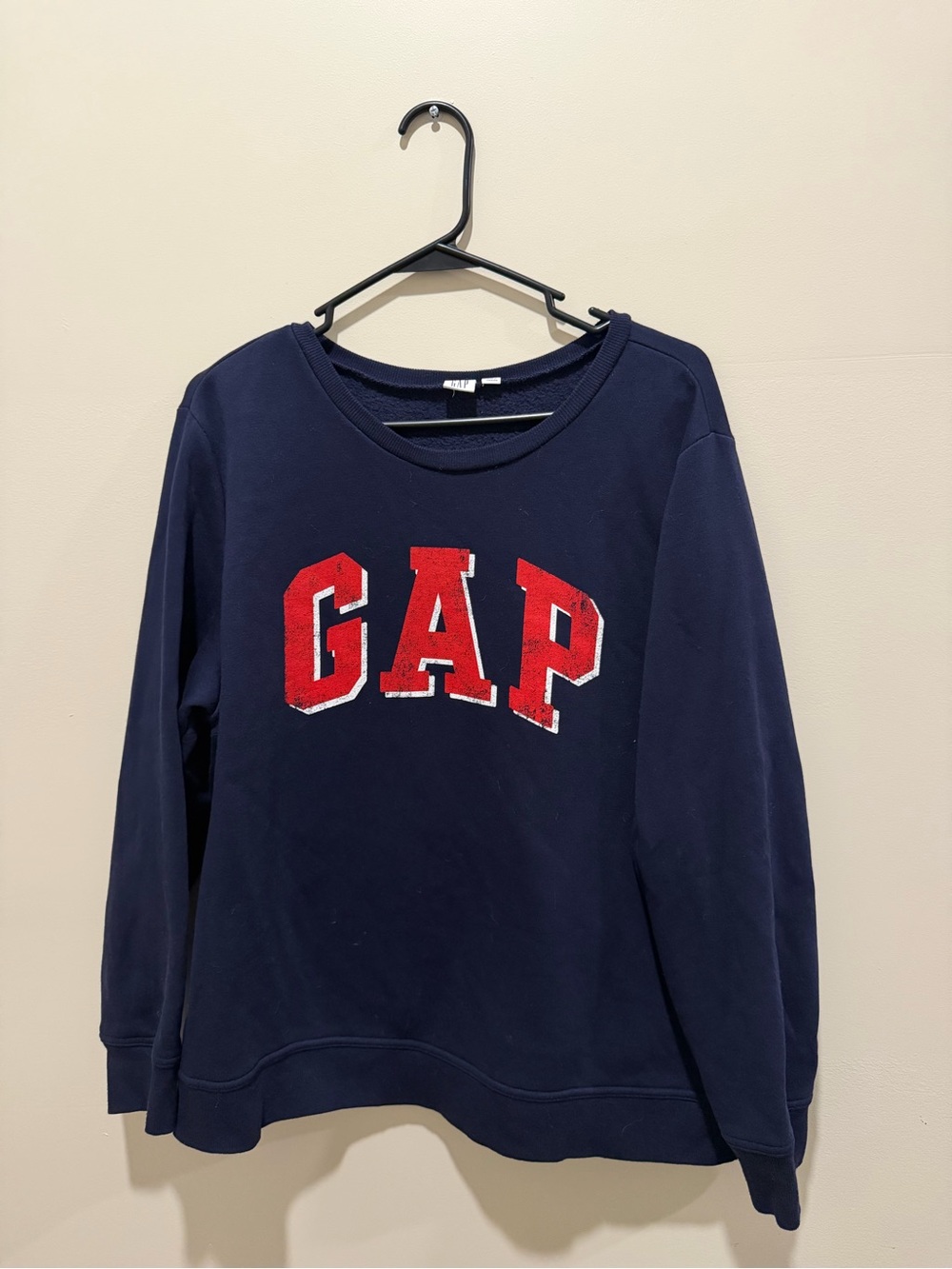 GAP Navy Sweatshirt with Red Logo